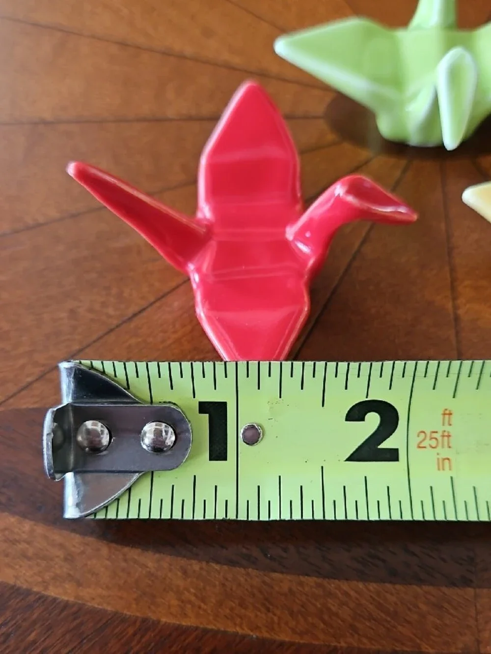 Japanese Ceramic Origami Crane Chopstick Rests - Set of 4 (Multi-Color)